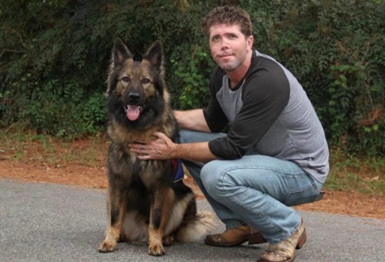 Jason Redman and Service Dog