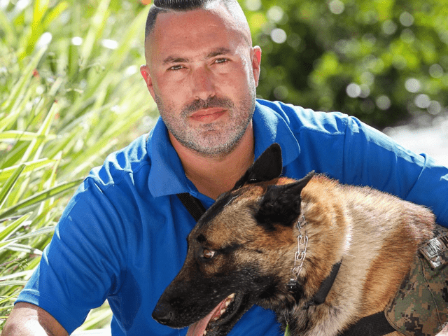 Ozzie Martinez and Service Dog