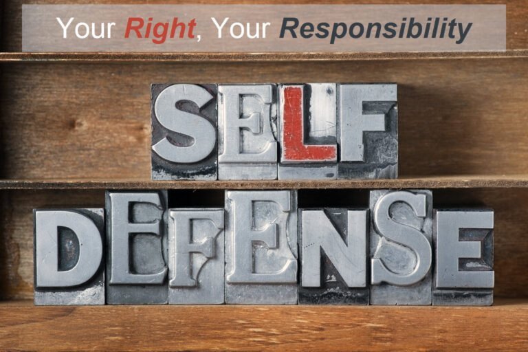Self Defense, your right and your responsibility graphic