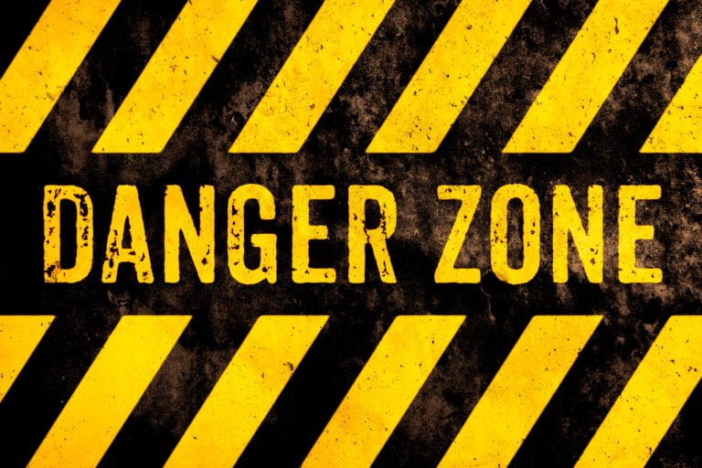 Danger Zone sign